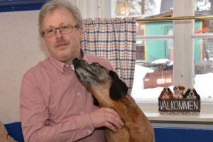 Erik Thunefors med hunden